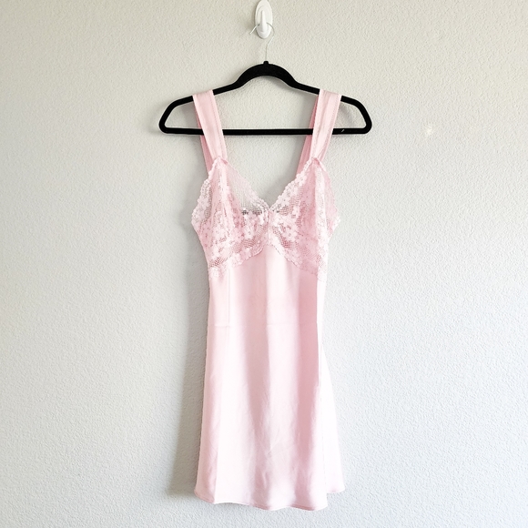 Princess Polly Dresses & Skirts - Princess Polly l Pink Lace Slip Dress l Bel Air Mini Dress